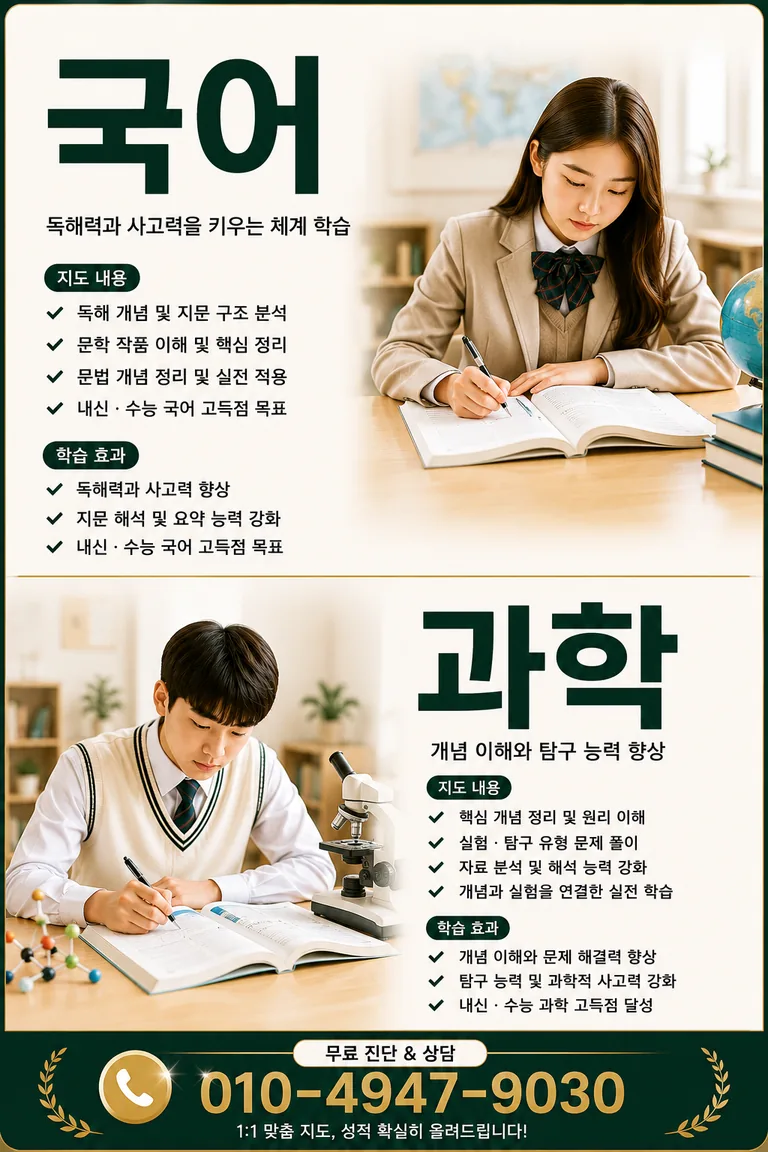 과외담 전문과외 수업 안내 4